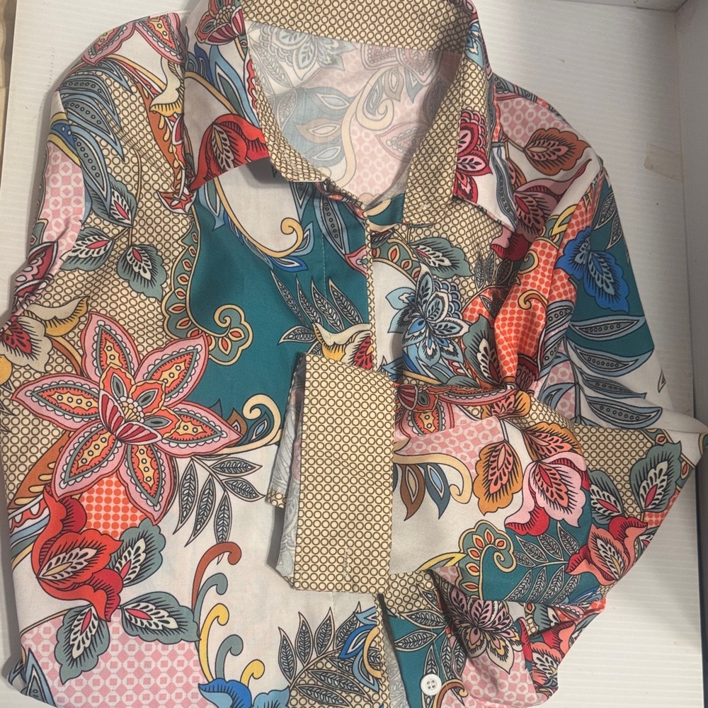 Floral CherryBetty Paisley Women's Blouse